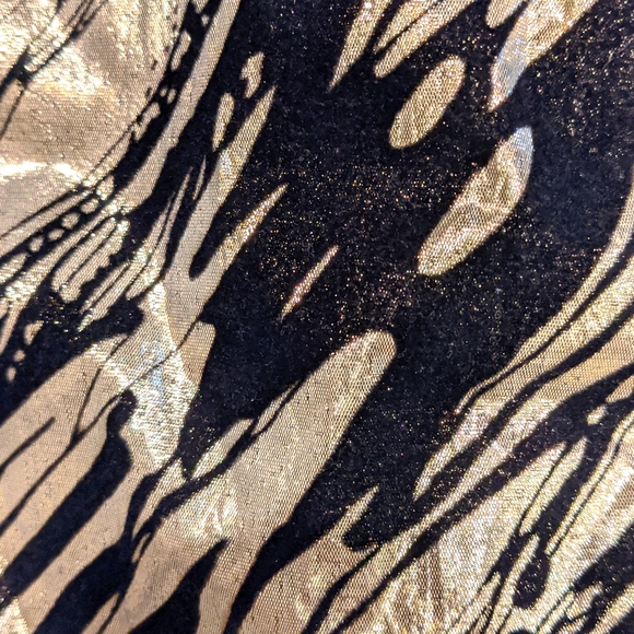 Vintage 1980's Joseph Ribkoff peplum waist gold and black jacket - Picture 7 of 7